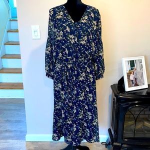 NWT NY&Co Blue Floral Dress